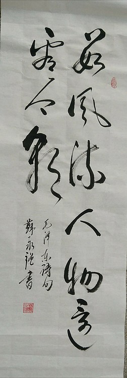 苏永强,中国书画家协会会员书法