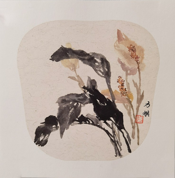 何方祺花鸟小品