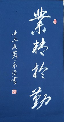 苏永强,中国书画家协会会员书法