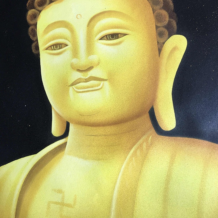 青年油画家陈顺强《慈祥》
