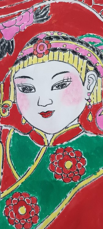 结业于中央美术学院国画院高研班张春燕洞房花烛