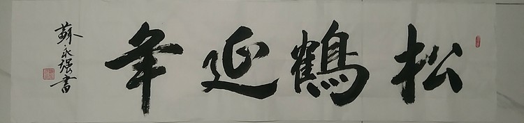 苏永强,中国书画家协会会员书法