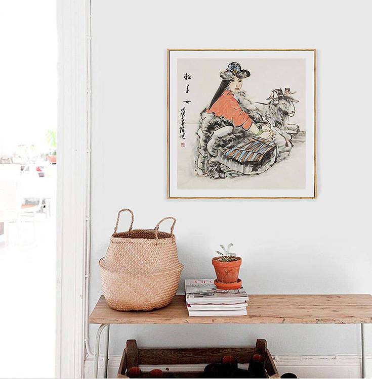 中国当代实力派人物画画家 副教授 中国美协会员 陈恺精品