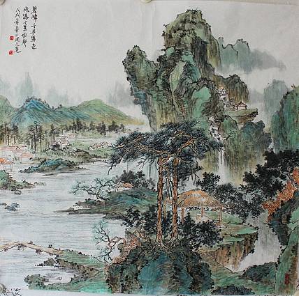 中国美协会员 周文会 《壁嶂千寻》