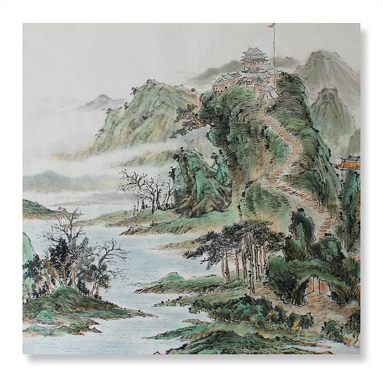 中国美协会员 周文会 《别有洞天》