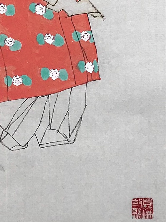 青海美协副主席，中美协会员马西光《塔吉克舞》