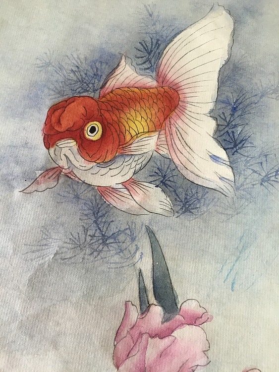 亚涵真迹，纯手绘作品《金玉满堂》