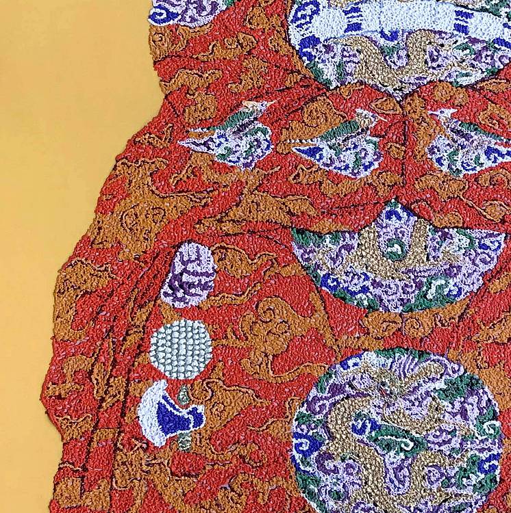 黄伟能画家精品【龙袍】