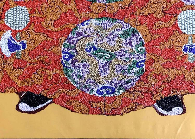 黄伟能画家精品【龙袍】