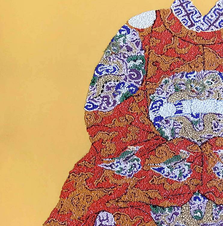 黄伟能画家精品【龙袍】