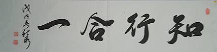中书协会员王新泉书法作品知行合一