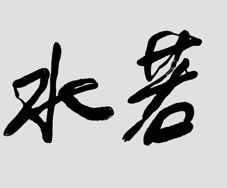 书画名家 人民艺术家 刘文西《上善若水》附合影
