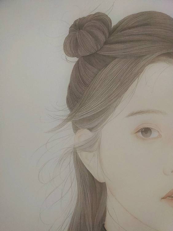 青年画家 研究生 林泽艺  岁月&mdash;&mdash;时间系列 绢本工笔