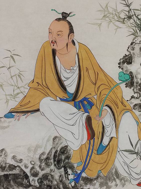 竹林静思图