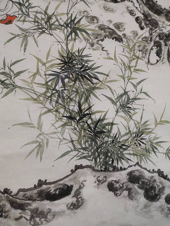 竹林静思图