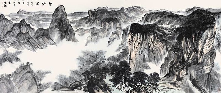 中美协会员，中国人民大学画院导师潘建博