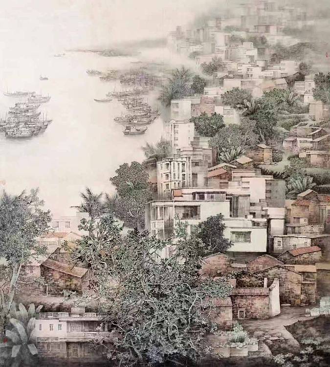 山水名家 陈危冰 田园山水系列作品