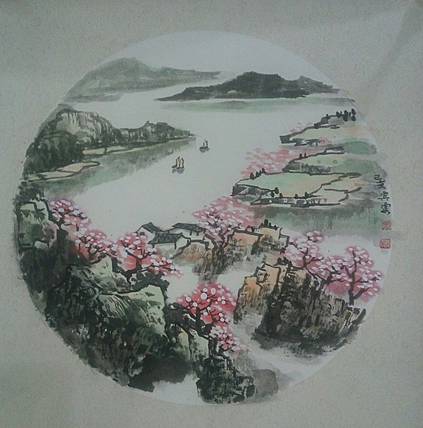 河北省美协会员，沙河市山水画研究会长，山水图4