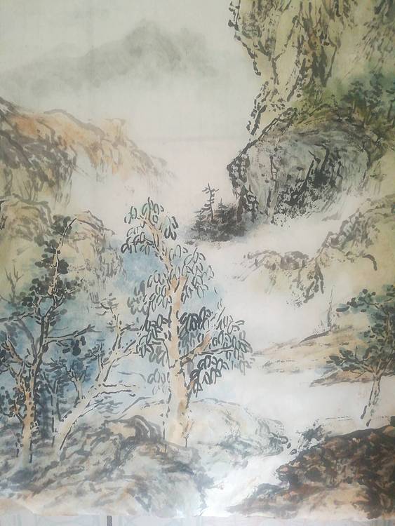 叠山流水图