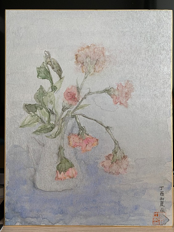 银卡纸 康乃馨
