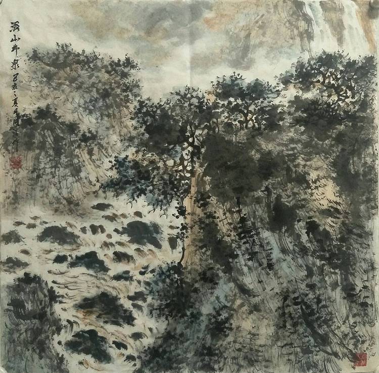 扬州大学山水画硕士研究生 时浩 溪山林泉