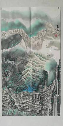 焦同洲    春泉图