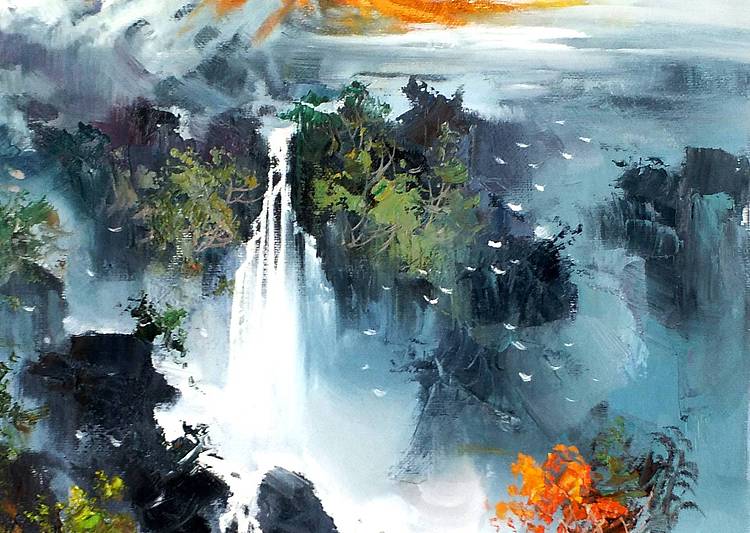 油画【金山】