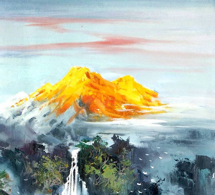 油画【金山】