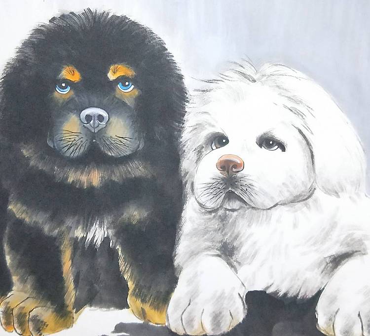 省美协会员作品 兄弟情
