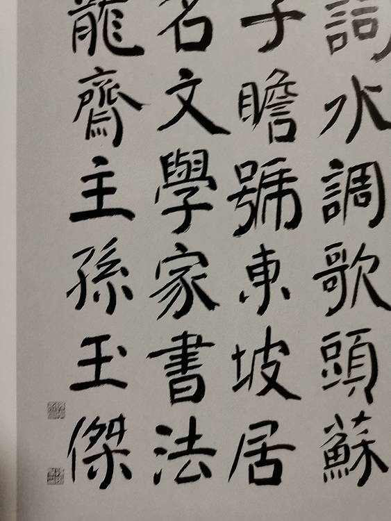 孙玉杰楷书作品（苏轼词 水调歌头  中秋）