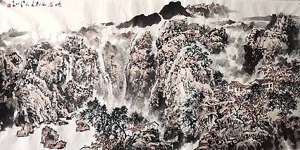 山东省美协会员 方传军 峡谷秋色