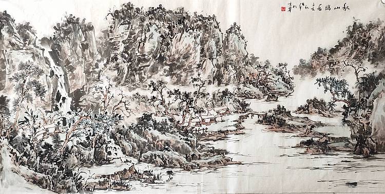 山东美协会员 方传军 秋山幽居