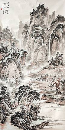 山东美协会员 方传军 溪山仙居