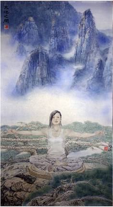 中美协会员 世界华人书画展银奖画家李明栋天地之间