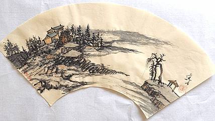 省美协会员张建春  山村有佳意