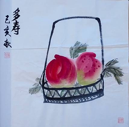 中国老年书画研究会会员 张宝霞  多寿