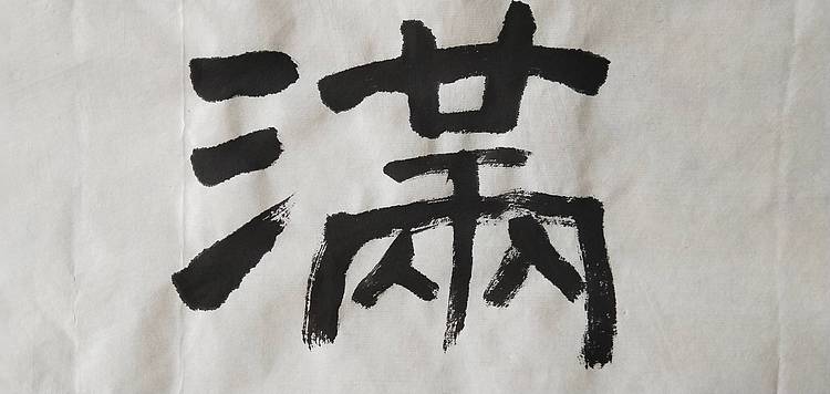 淯滢书法作品《金玉满堂》