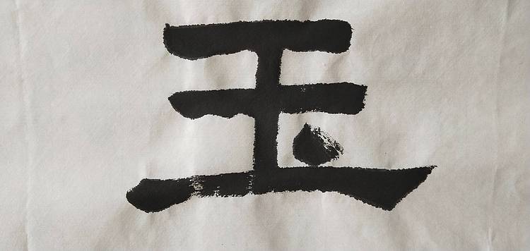 淯滢书法作品《金玉满堂》