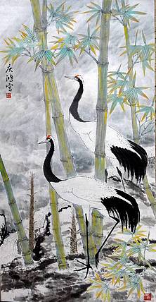 国家一级美术师作品《闲庭信步》