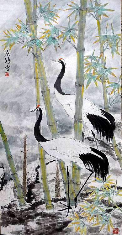 国家一级美术师作品《闲庭信步》