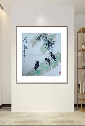 中国老年书画研究会会员 张宝霞 蕉荫小憩