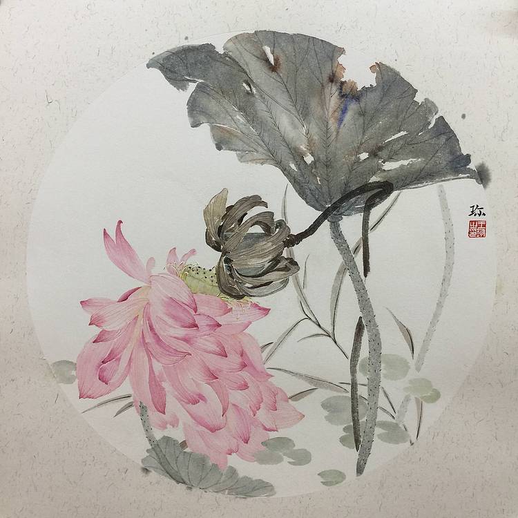 央美硕士 王珍 花鸟作品