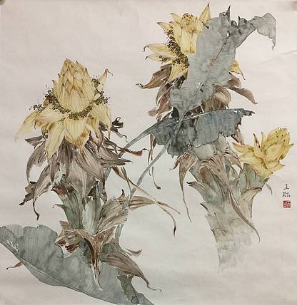 央美硕士 王珍 花鸟作品