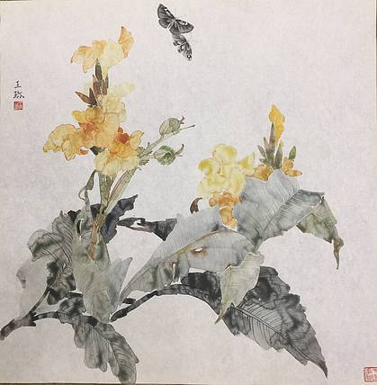 央美硕士 王珍花鸟作品