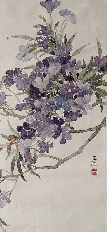 央美硕士 王珍花鸟作品