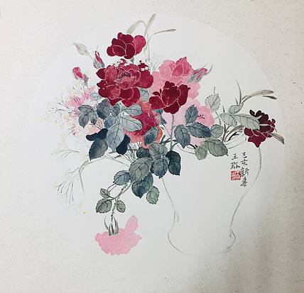 央美硕士 王珍 花鸟作品
