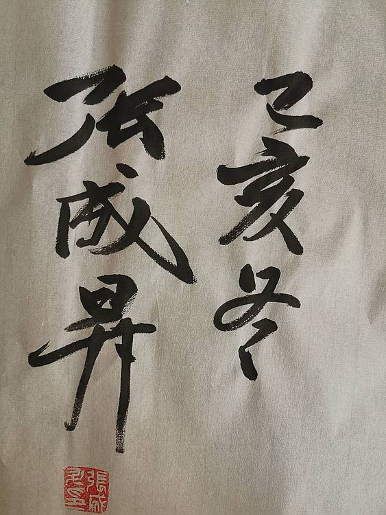 张成生  军旅书法家  大校书法行书精品