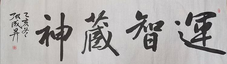 张成生  军旅书法家  大校书法行书精品
