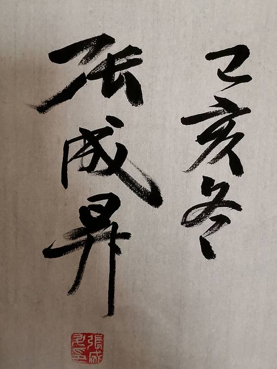 张成生  军旅书法家  大校书法行书精品