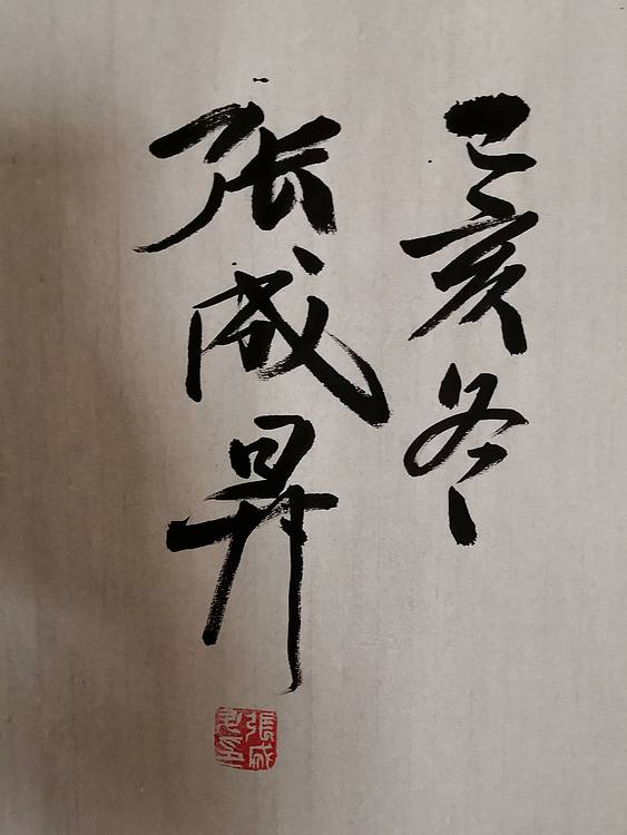 张成生  军旅书法家  大校书法行书精品